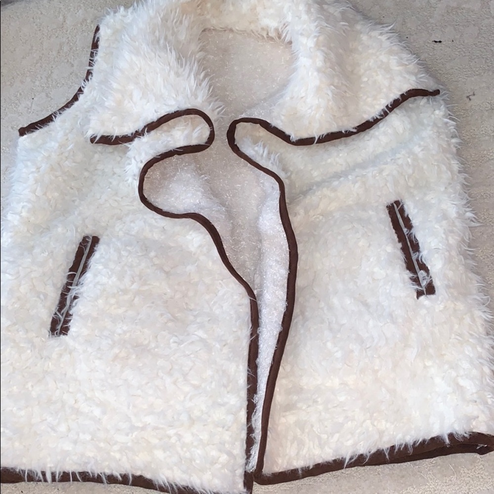 faux fur cardigan